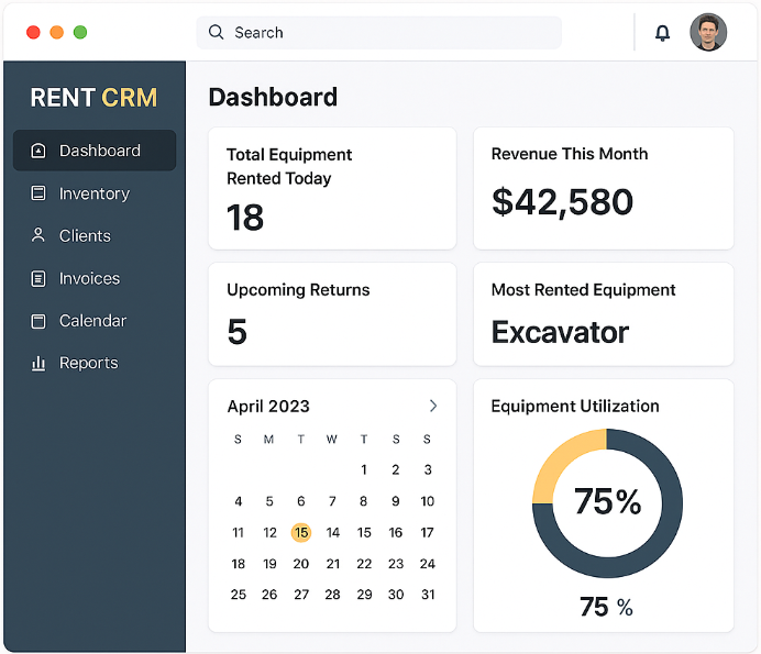 System CRM dla wypożyczalni sprzętu budowlanego